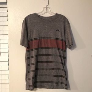 quicksilver striped tee shirt